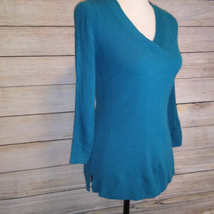 Karen Scott V-Neck 3/4 sleeve Lightweight sweater